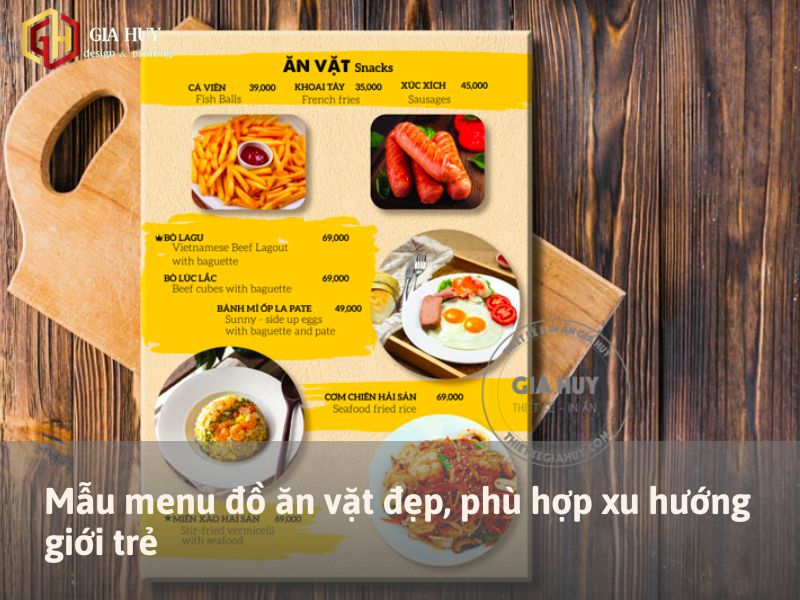 menu quán ăn vặt - Hình 4