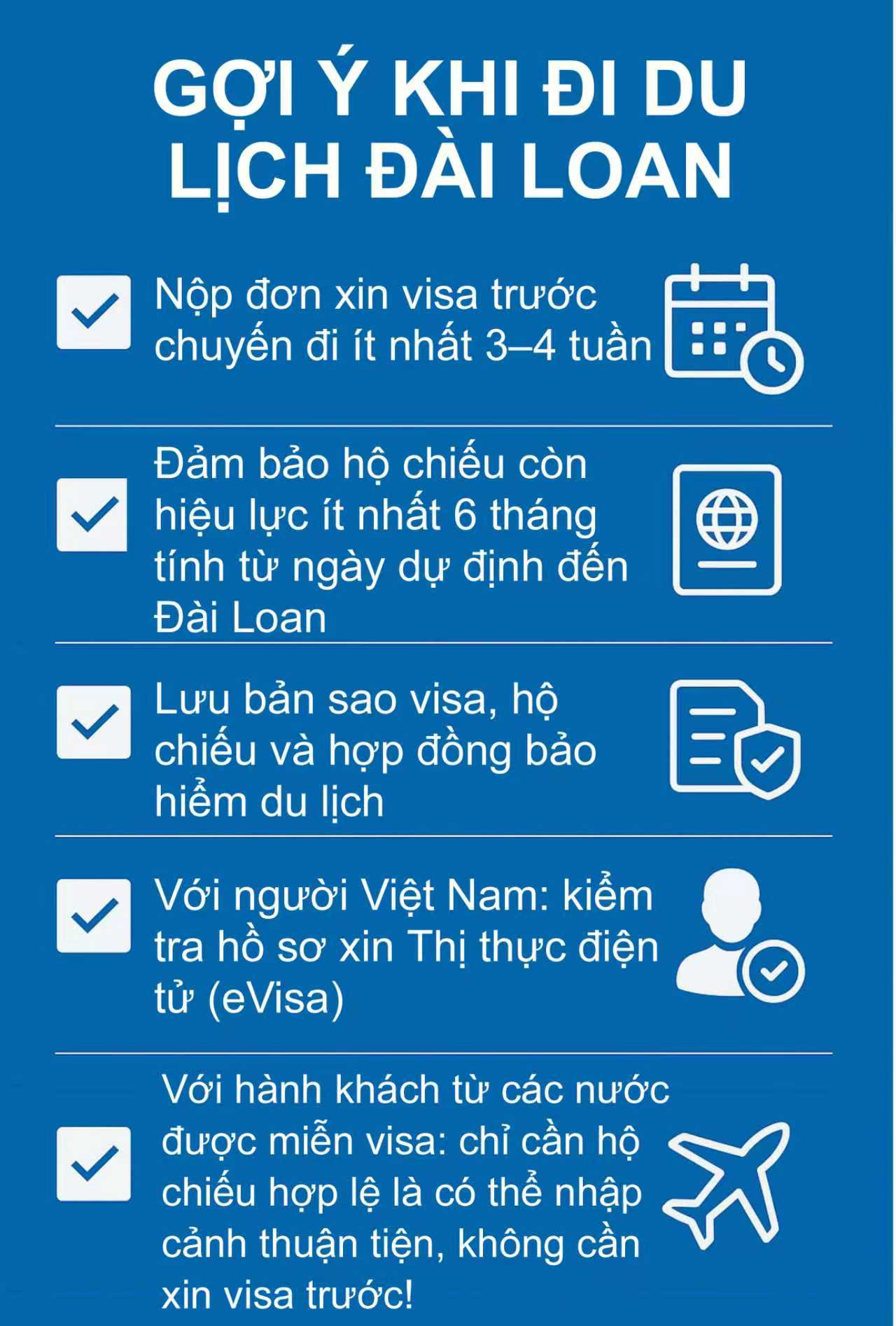 muốn đi du lịch đài loan cần thủ tục gì - Hình 3