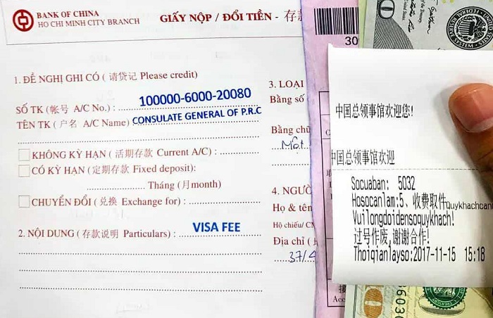 phí làm visa trung quốc du lịch - Hình 3