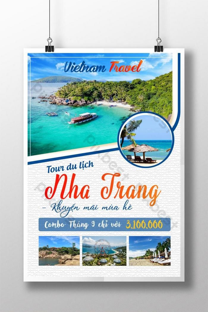 poster du lịch biển - Hình 2