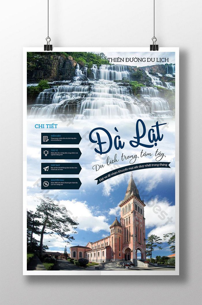 poster du lịch đà lạt - Hình 3