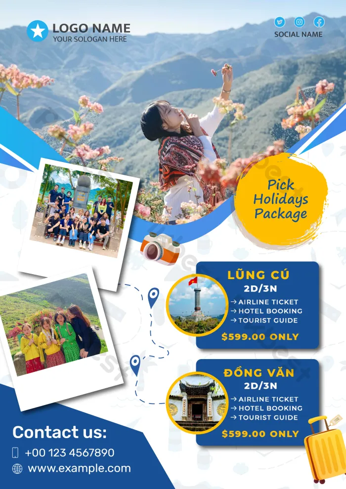 poster du lịch hà giang - Hình 2