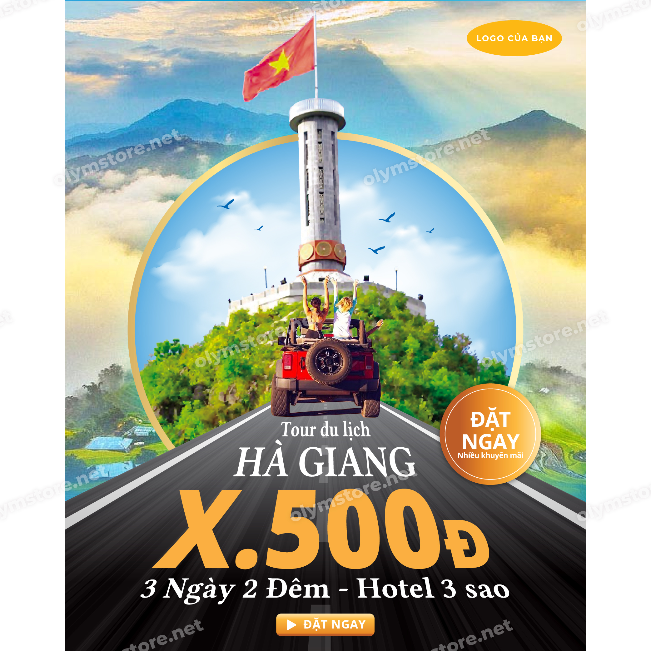 poster du lịch hà giang - Hình 1