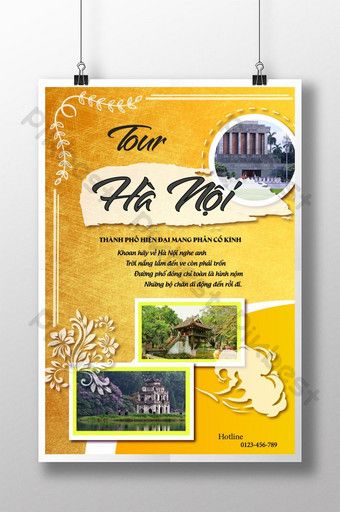 poster du lịch hà nội - Hình 1