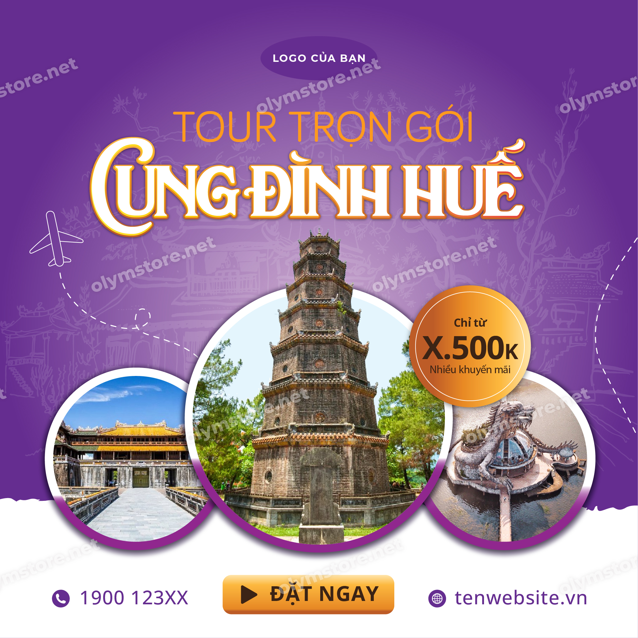 poster du lịch huế - Hình 2