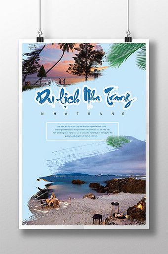 poster du lịch nha trang - Hình 2