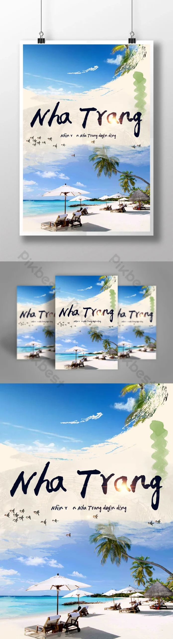 poster du lịch nha trang - Hình 5