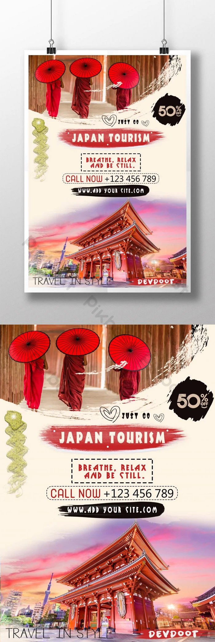 poster du lịch nhật bản - Hình 5