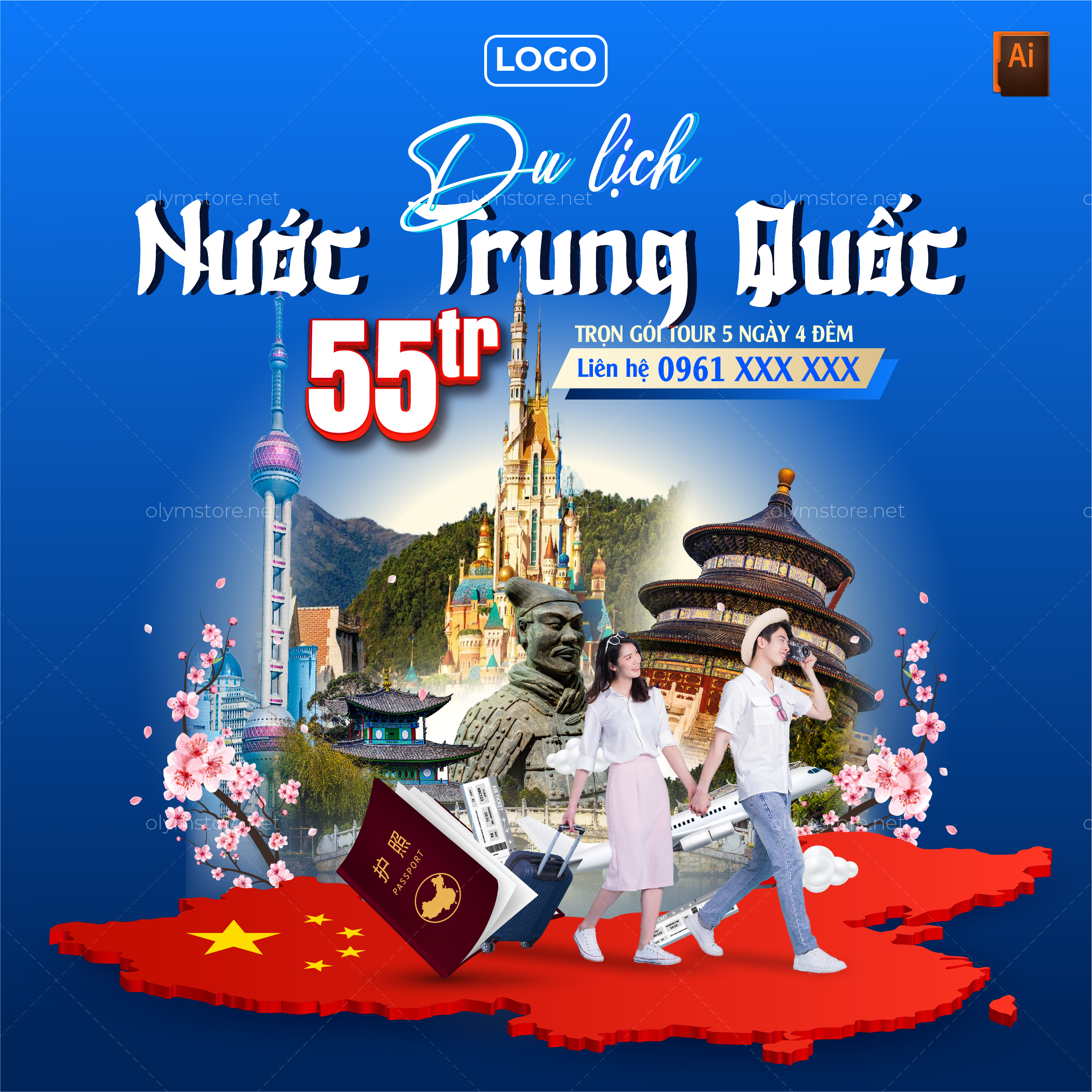 poster du lịch trung quốc - Hình 2