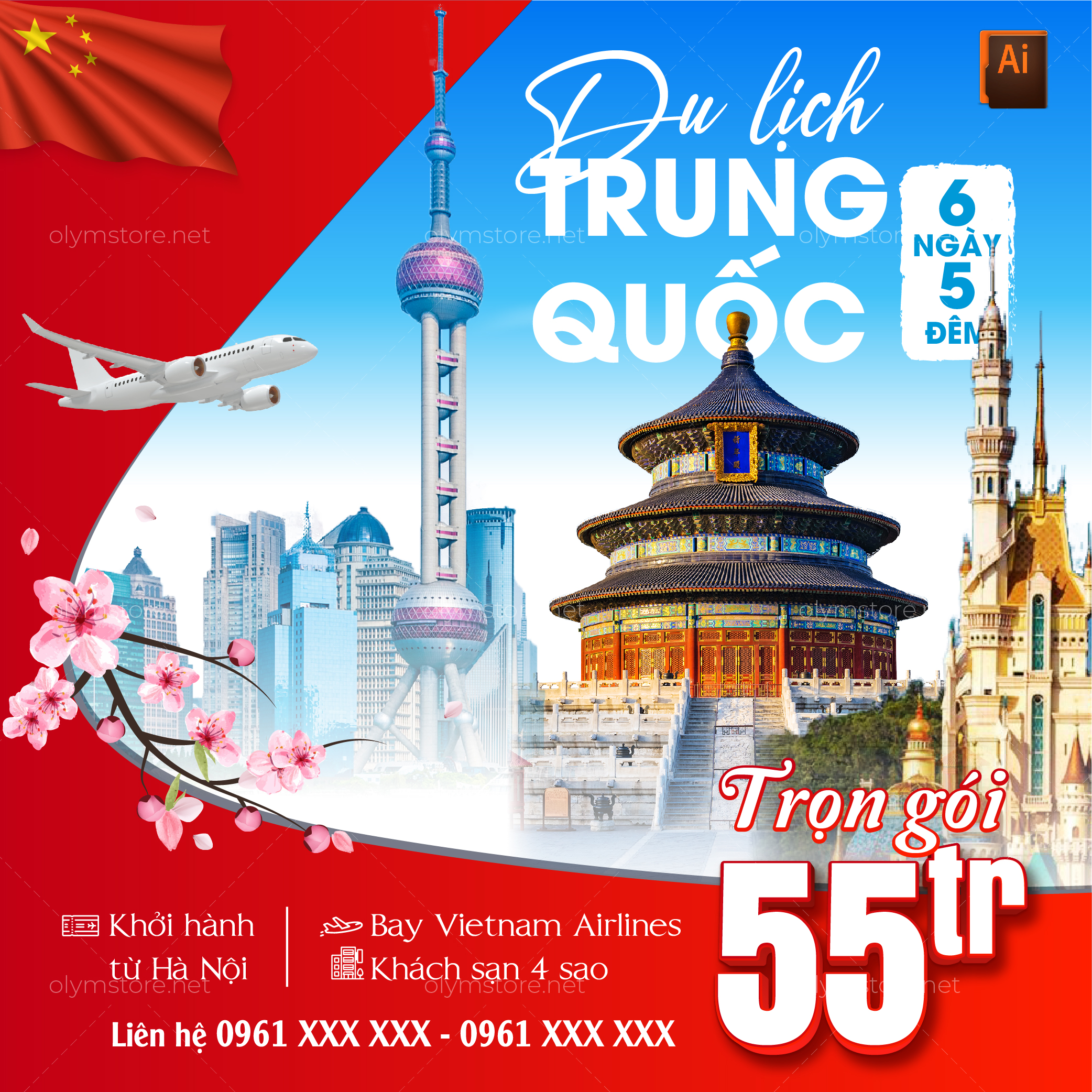 poster du lịch trung quốc - Hình 3