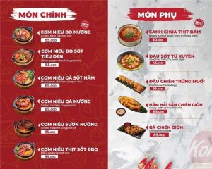 quán ăn ngon menu