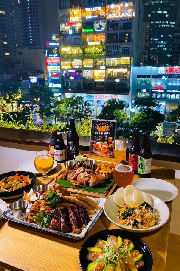 quán ăn ở cafe phố đi bộq - Hình 3