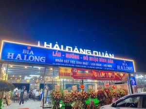 quán ăn ở cửa ông