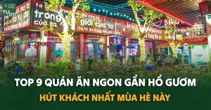 quán ăn ở gần hồ gươm