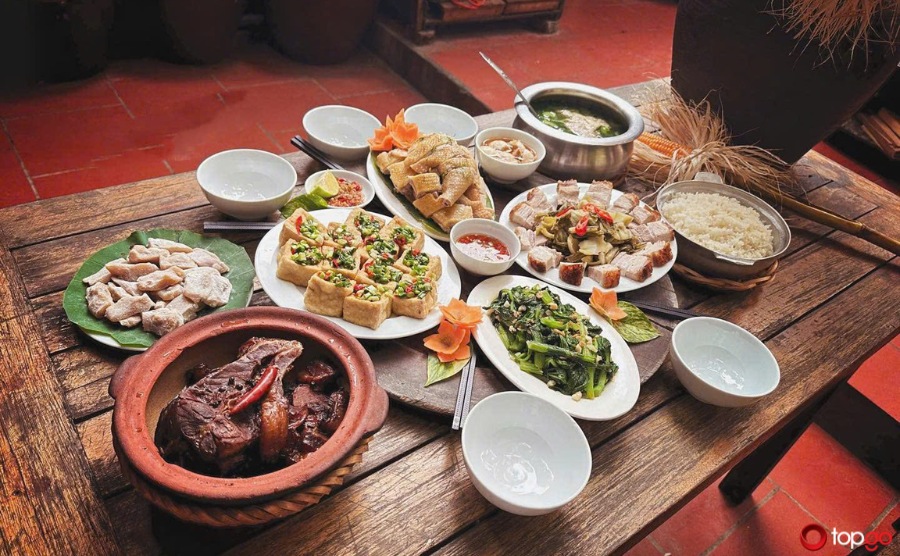 quán ăn ở làng cổ đường lâm - Hình 5