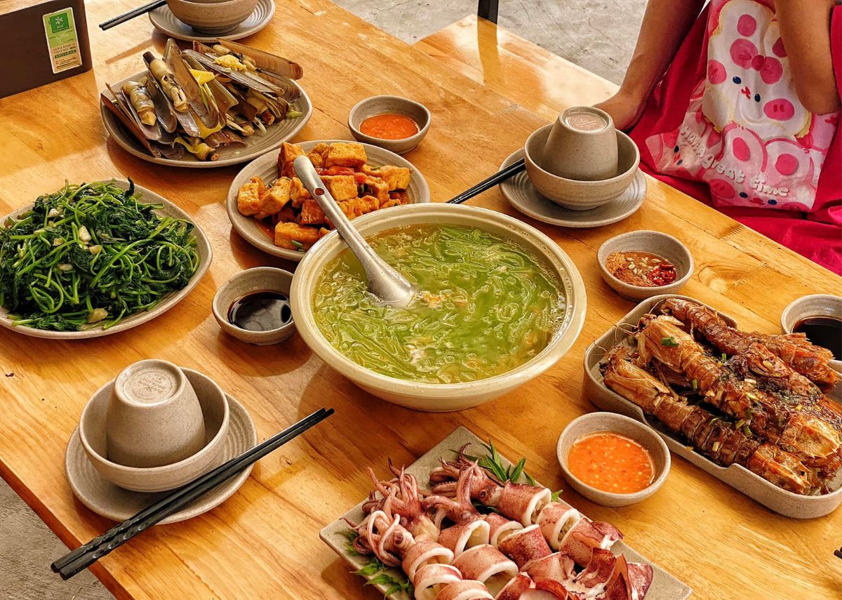 quán ăn ở minh châu - Hình 3