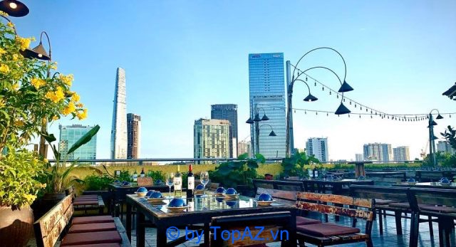 quán ăn rooftop - Hình 2