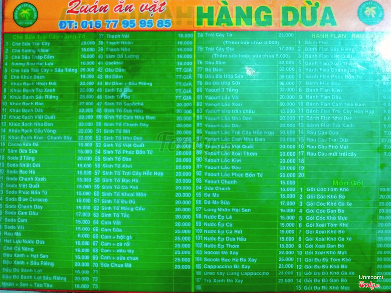 quán ăn vặt hàng dừa - Hình 3