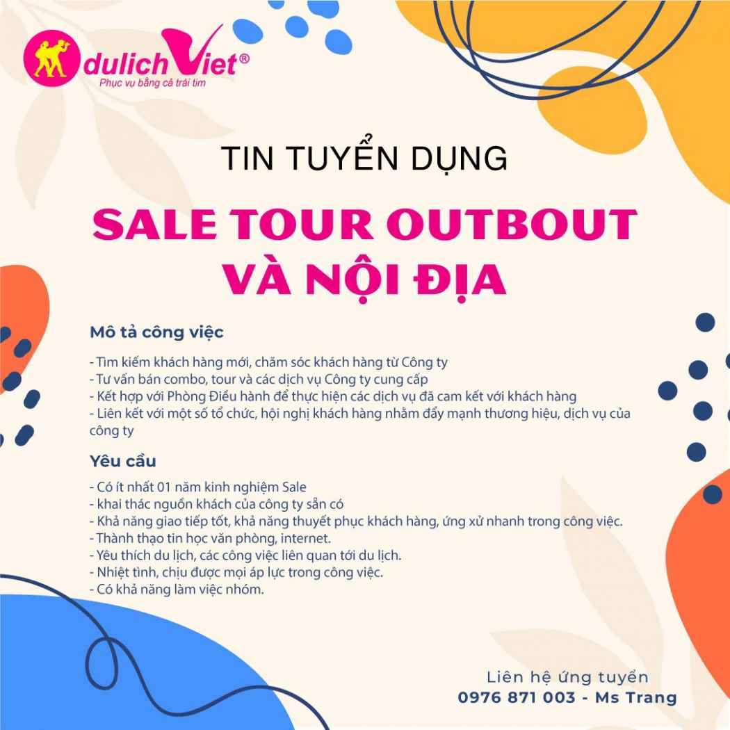sale tour du lịch tuyển dụng - Hình 1