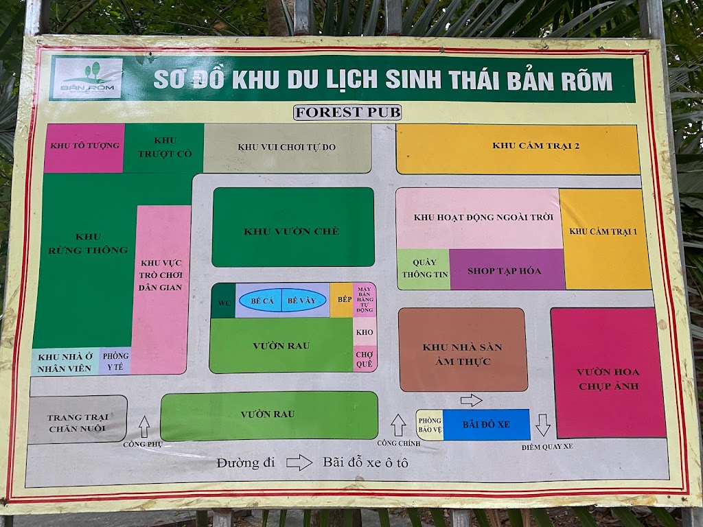 sơ đồ khu du lịch sinh thái bản rõm - Hình 2