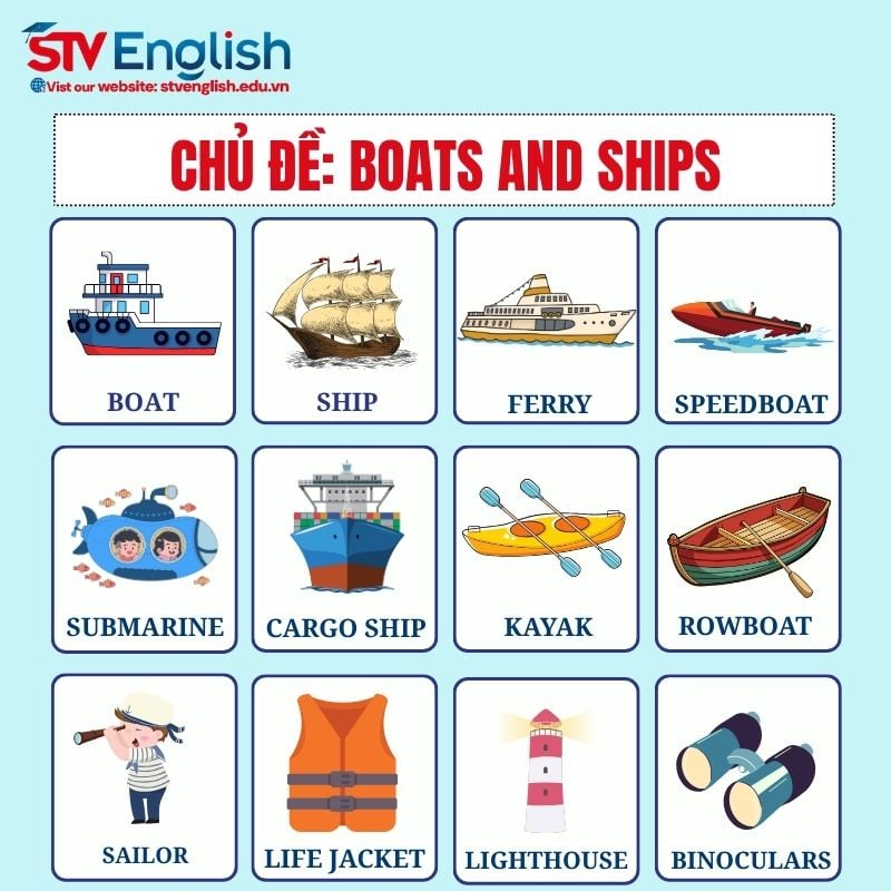 tàu du lịch tiếng anh là gì - Hình 2