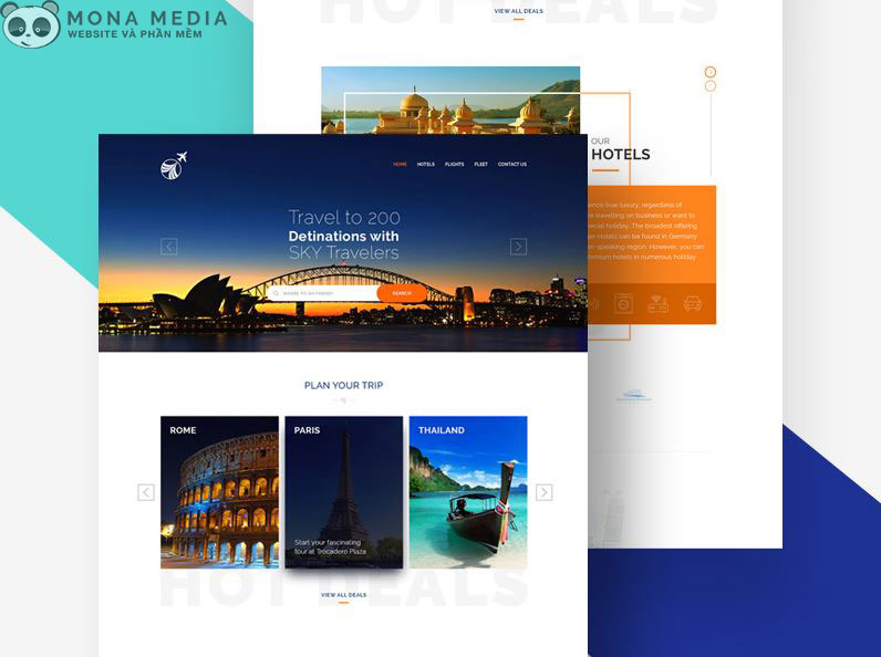 template website du lịch free - Hình 4