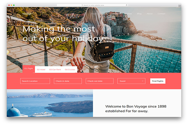 template website du lịch free - Hình 5
