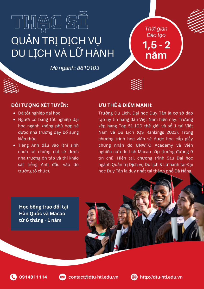 thạc sĩ quản trị du lịch và lữ hành - Hình 3