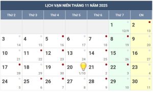 tháng 10 âm lịch 2025 đủ hay thiếu