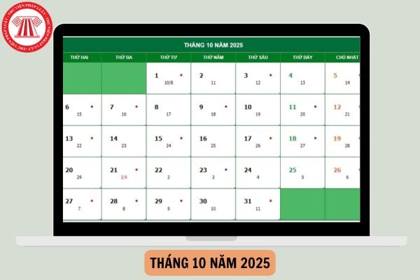 tháng 10 âm lịch năm 2025 đủ hay thiếu - Hình 5