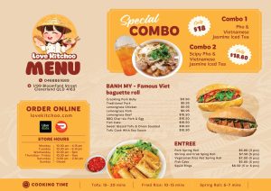 thiết kế menu quán ăn