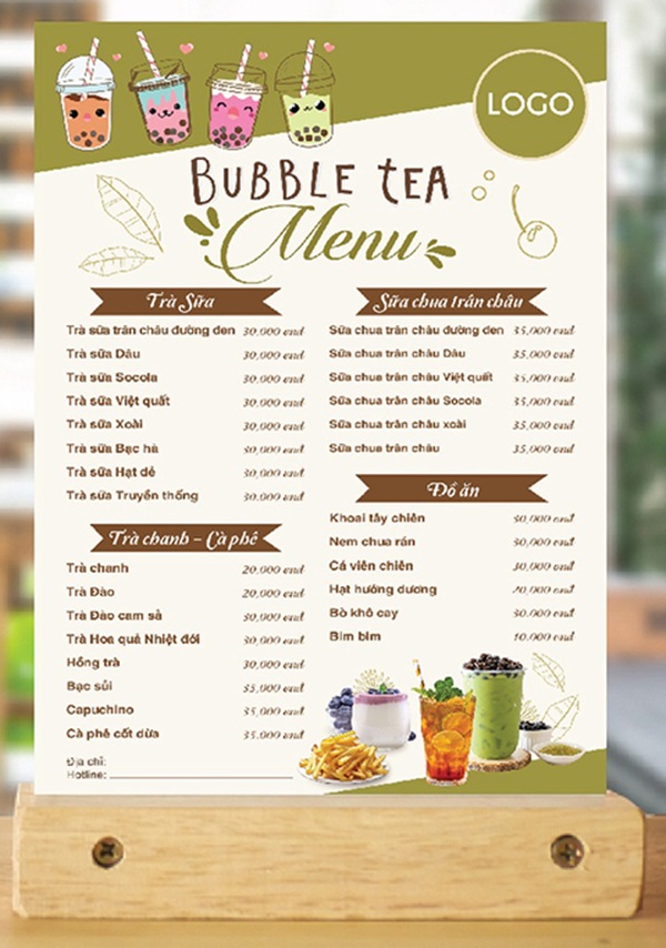 thiết kế menu quán ăn - Hình 5