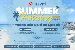 thông báo nghỉ du lịch hè
