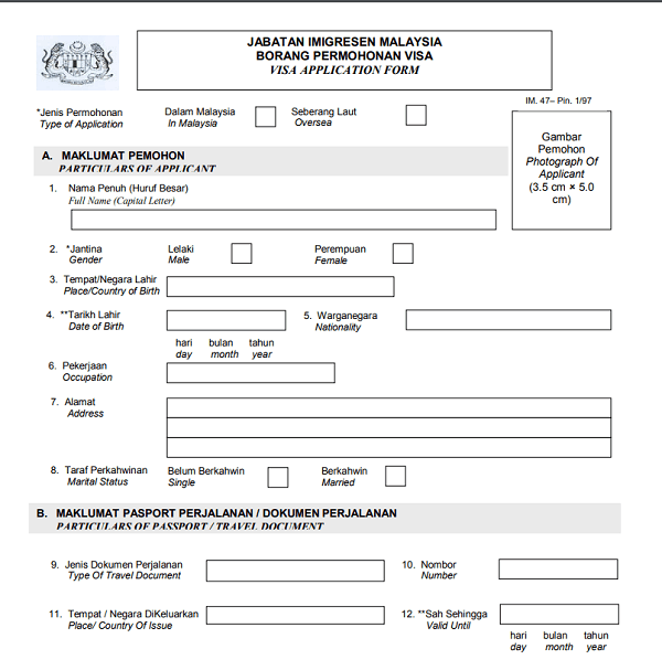 thủ tục xin visa du lịch malaysia - Hình 2