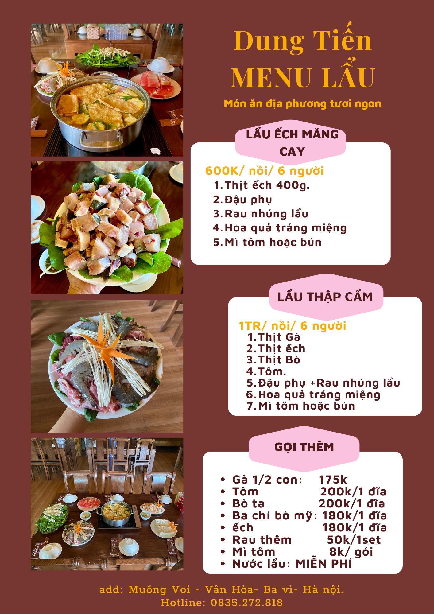 thực đơn ăn uống quán lẩu - Hình 2