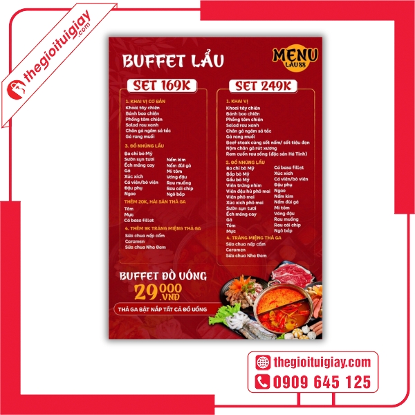 thực đơn ăn uống quán lẩu - Hình 5