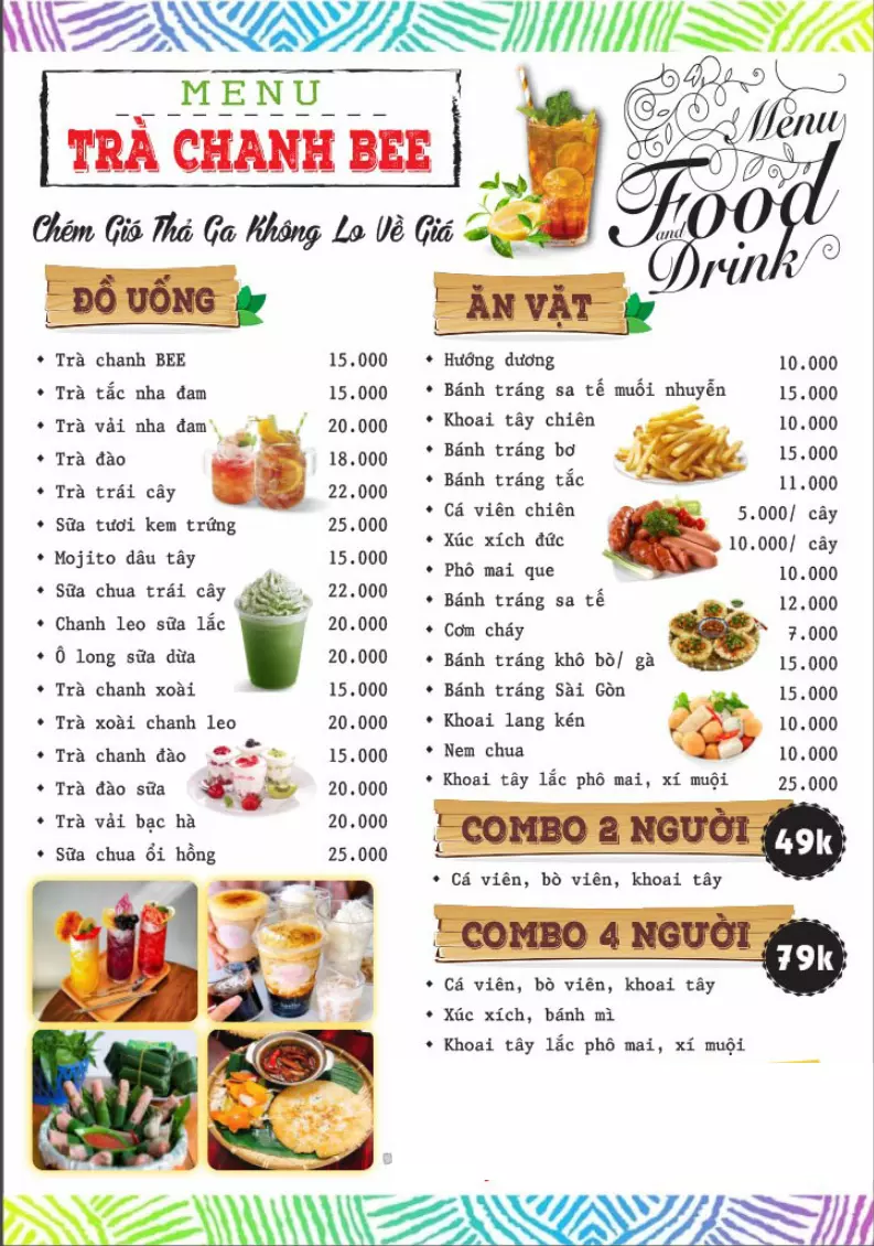 thực đơn mở quán ăn vặt - Hình 4