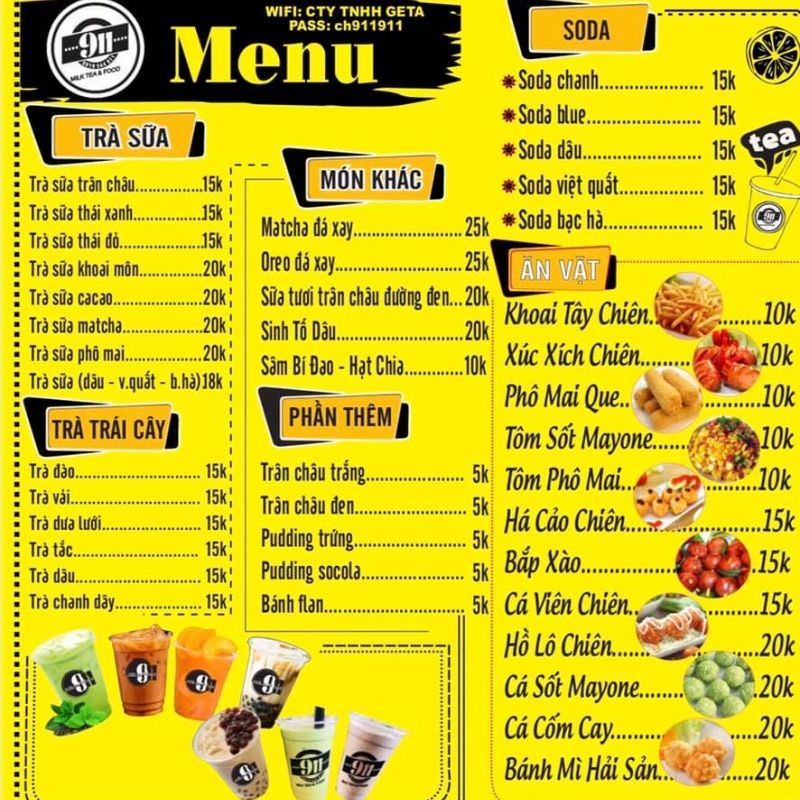 thực đơn mở quán ăn vặt sang trọng - Hình 2