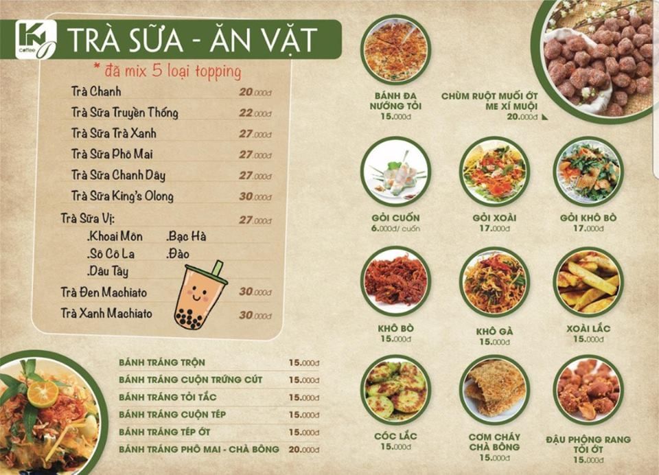 thực đơn mở quán ăn vặt sang trọng - Hình 3