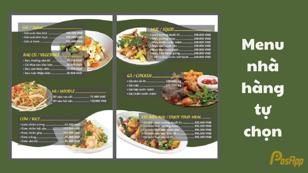 thực đơn nhà hàng quán ăn ngon - Hình 4