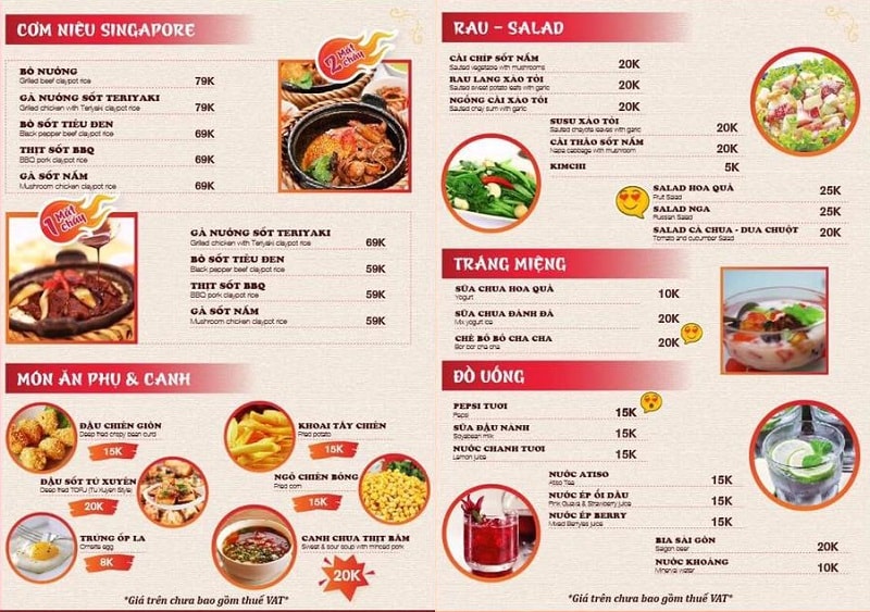 thực đơn quán ăn ngon hà nội - Hình 2