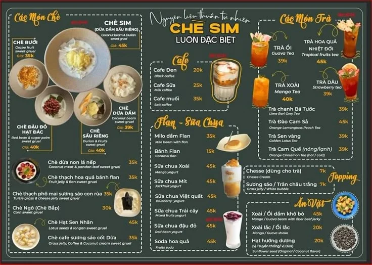 thực đơn quán trà sữa ăn vặt - Hình 5