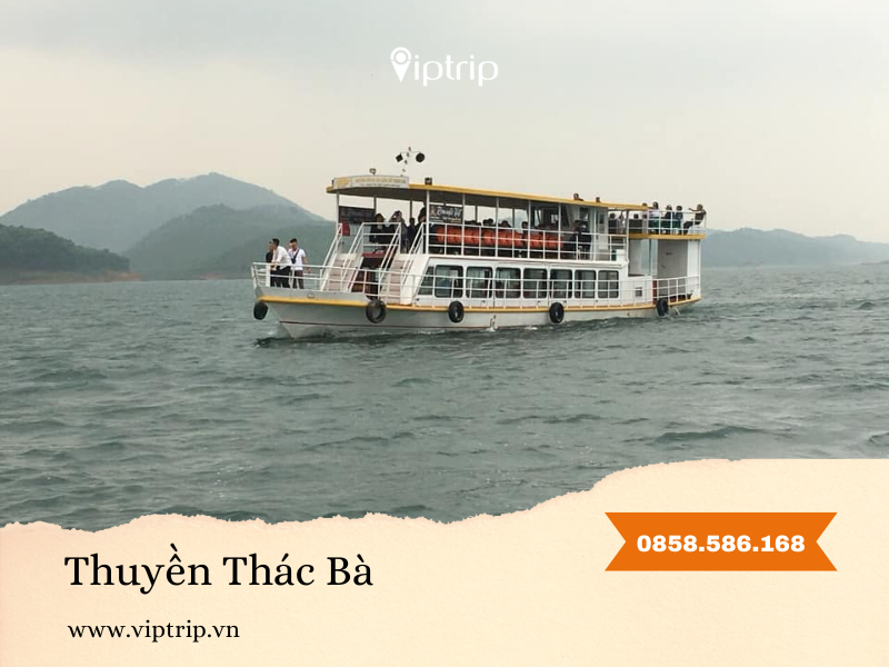 thuyền du lịch hồ thác bà - Hình 2