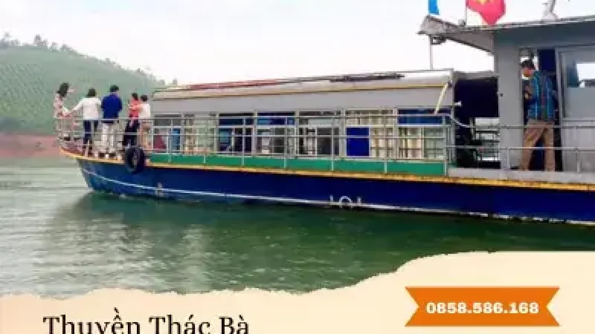 thuyền du lịch hồ thác bà - Hình 4