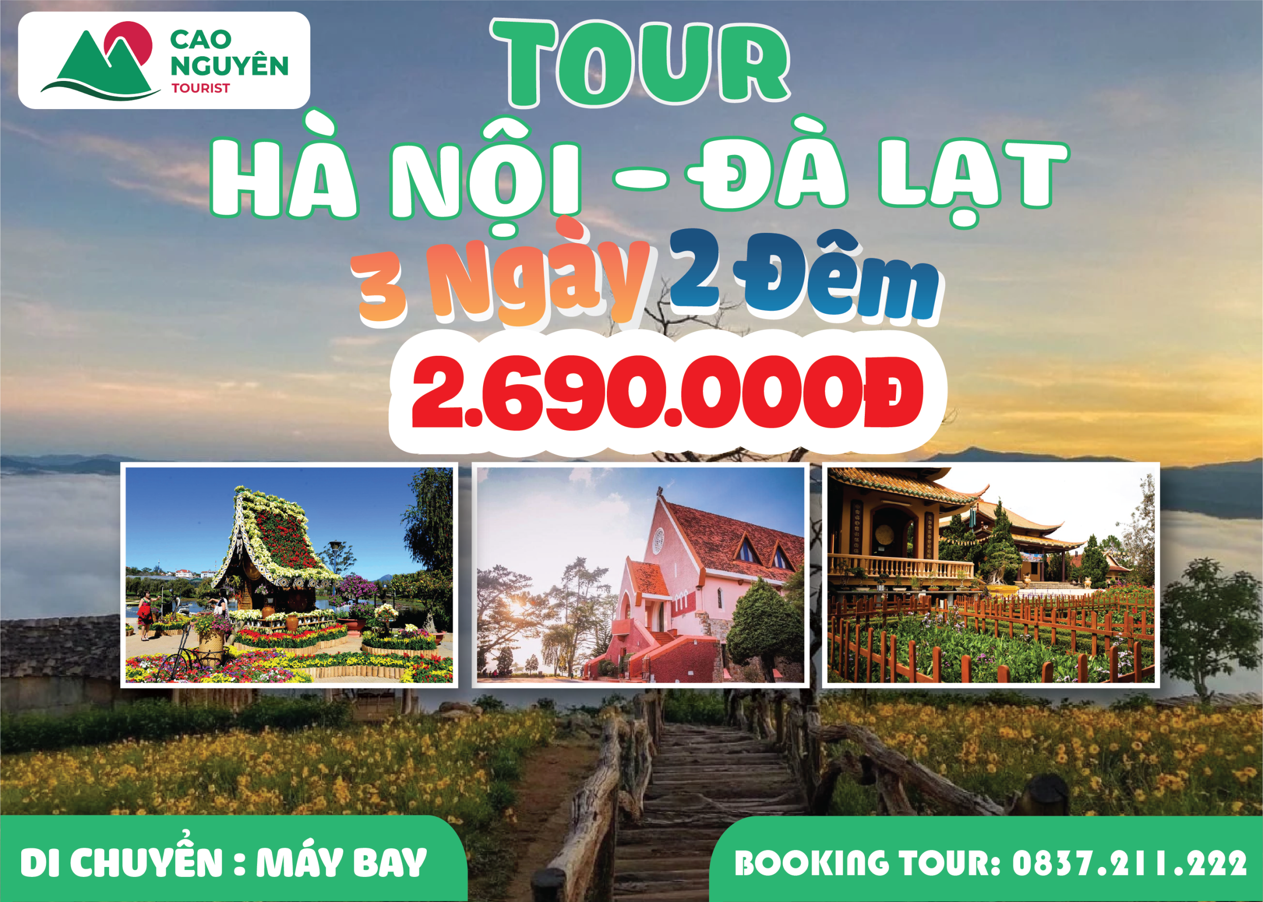 tour du lịch đà lạt 3 ngày 2 đêm từ hà nội - Hình 1