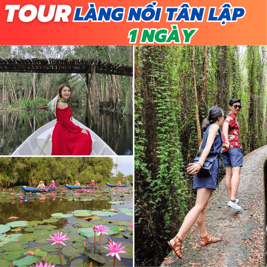 tour du lịch làng nổi tân lập 1 ngày - Hình 2