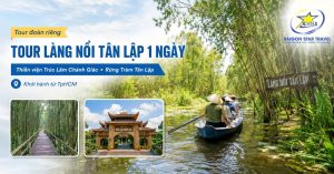 tour du lịch làng nổi tân lập 1 ngày
