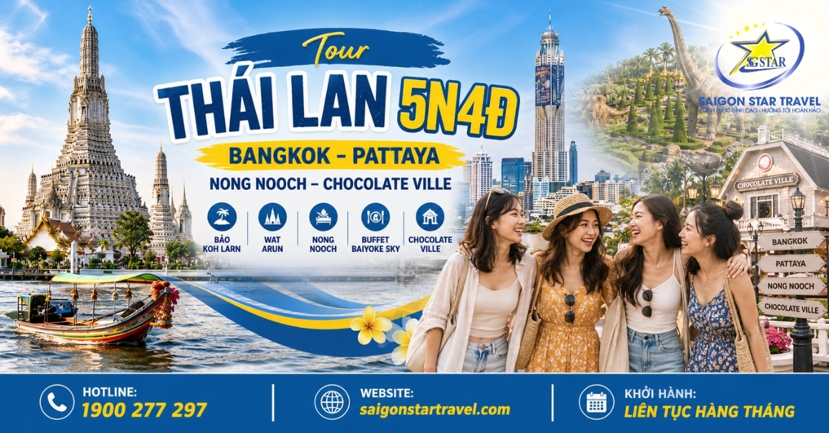 tour du lịch thái lan 5 ngày 4 đêm saigontourist - Hình 4