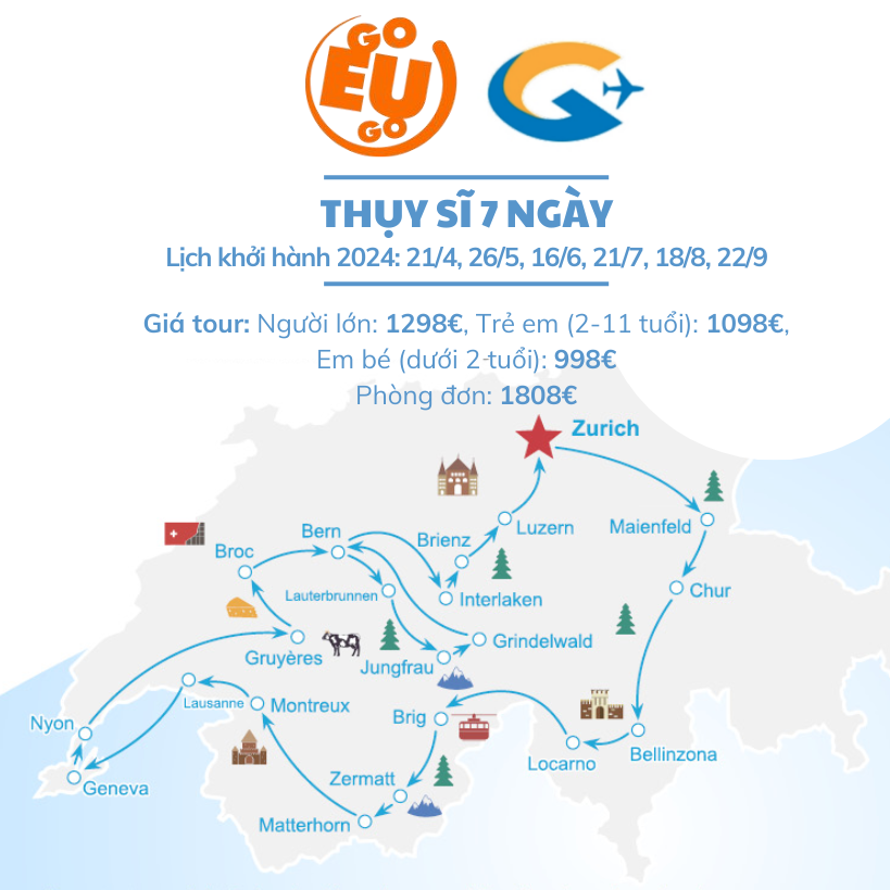 tour du lịch thụy sĩ 7 ngày - Hình 2