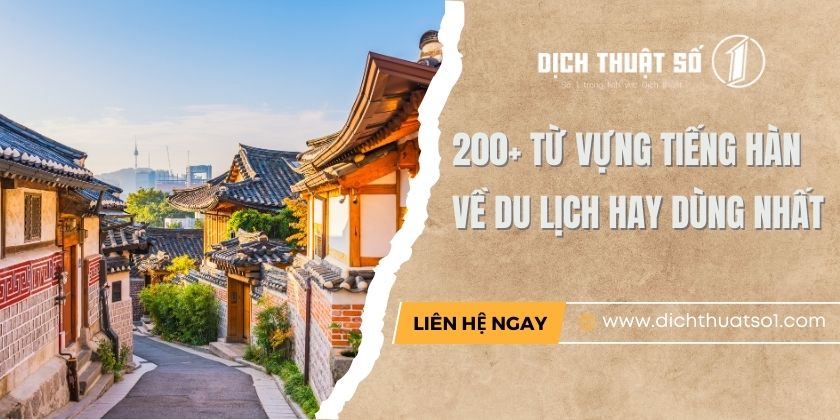 từ vựng tiếng hàn về du lịch - Hình 5